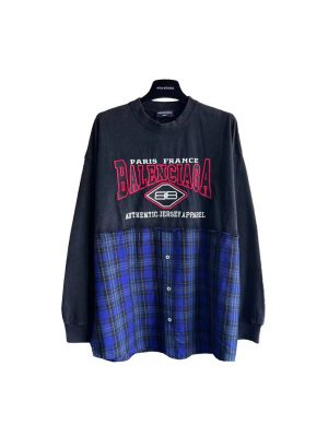 Balenciaga B Authentic-patch long-sleeved