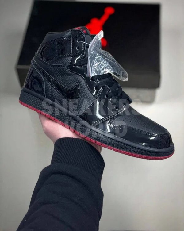 Air Jordan 1 Retro High Patent Black Red