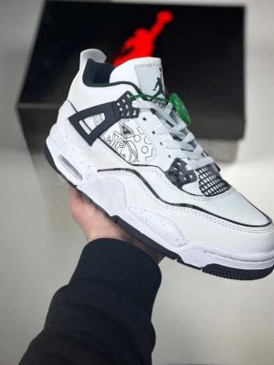 Air Jordan 4 Retro GS DIY White Black