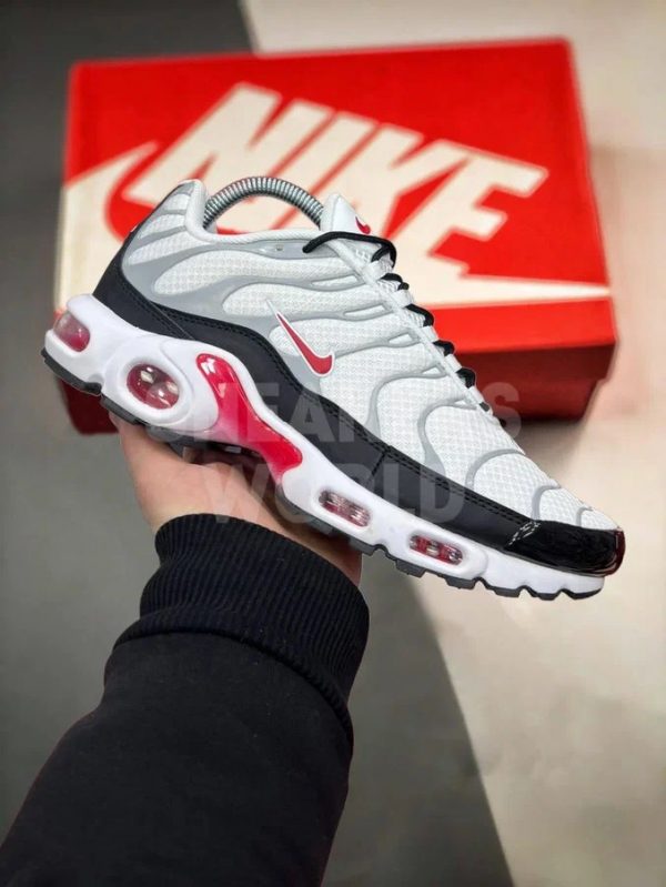 Nike Air Max Plus White Silver Black Red