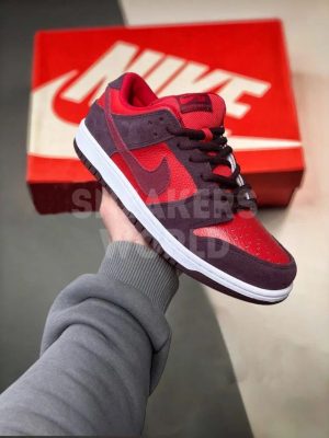 nike-sb-dunk-low-cherry-red-1-300x400 Худи Balenciaga Tape Type Ripped Pocket Zip-Up Hoodie Large Fit Red