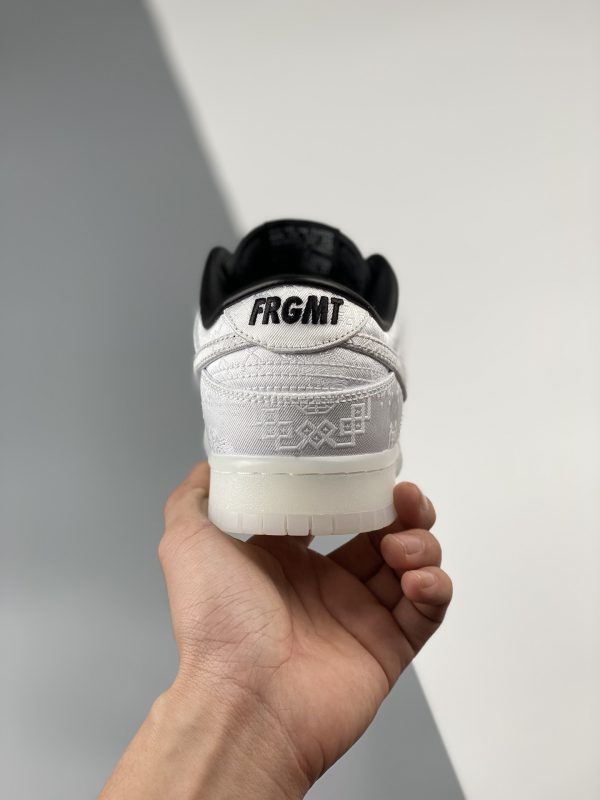Fragment x CLOT x Nike Dunk Low White Black FN0315-110