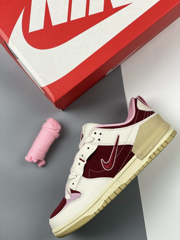 Nike Dunk Low Disrupt 2 Valentine’s Day Pale Ivory Pink-Gym Red