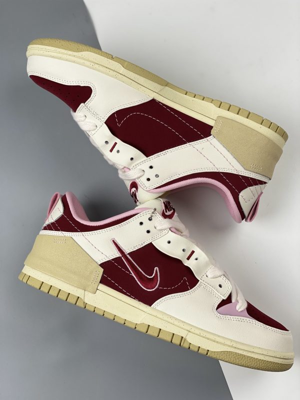 Nike Dunk Low Disrupt 2 Valentine’s Day Pale Ivory Pink-Gym Red