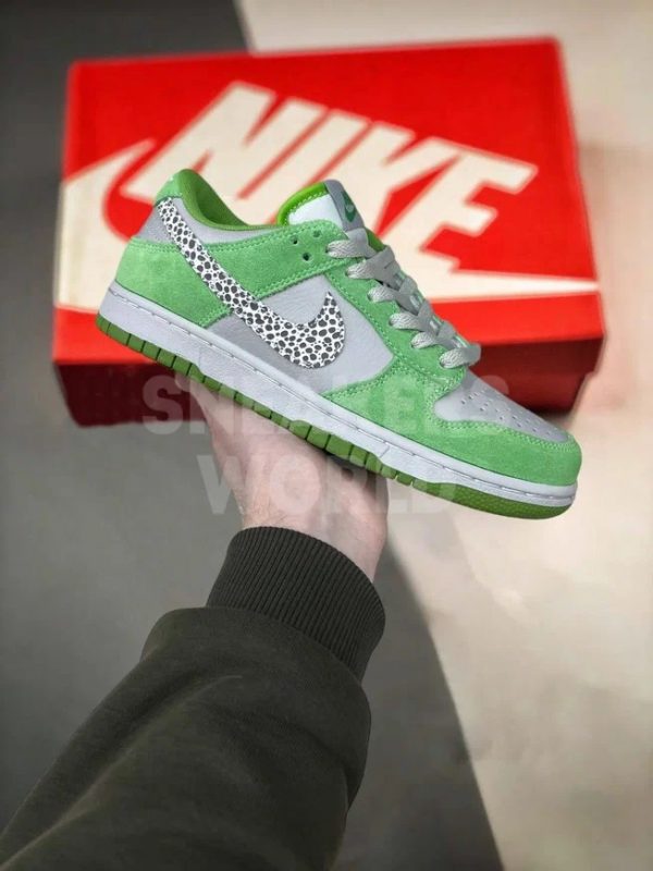 Nike Dunk Low Safari AS Swoosh Chlorophyll Green Grey