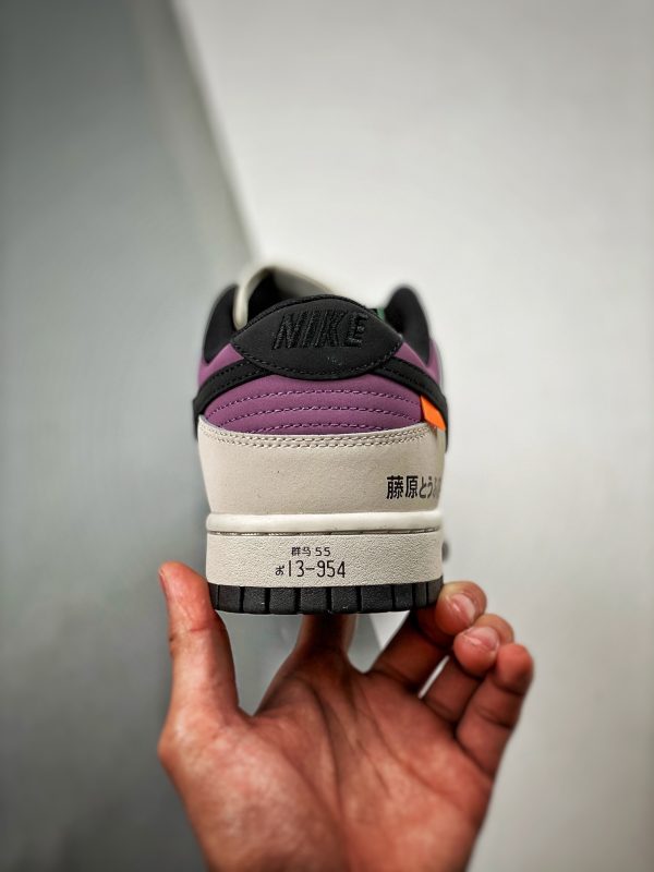 No-brainer x Nike Dunk Low AE86 Grey Black Purple