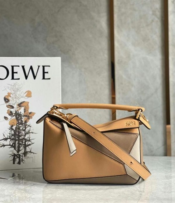 Сумка Loewe Puzzle Small Orange Brown