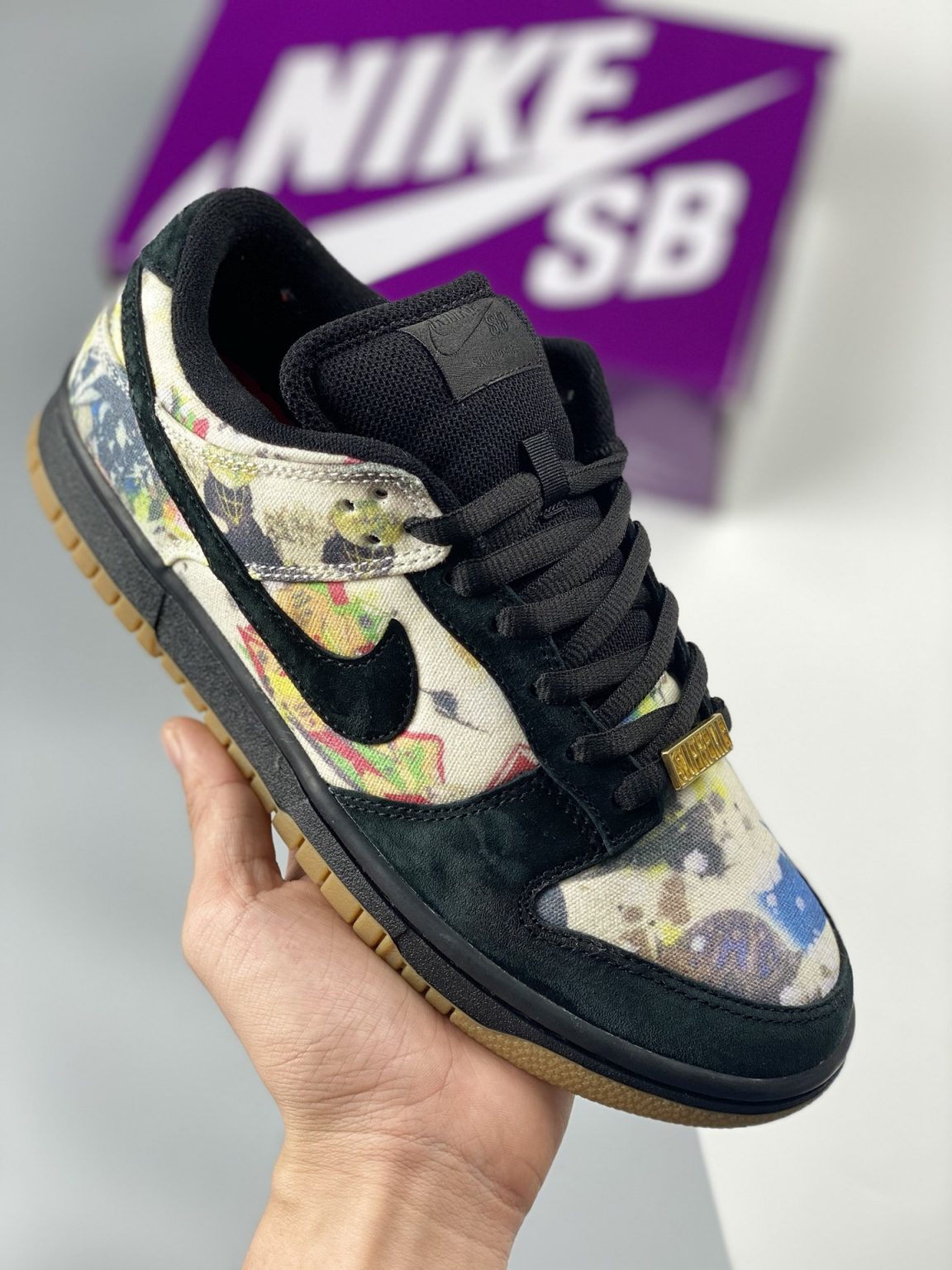 Supreme x Rammellzee x Nike SB Dunk Low Black Multi