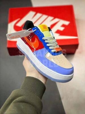 Undefeated × Nike Air Force 1 Low SP Total Orange Blue Red