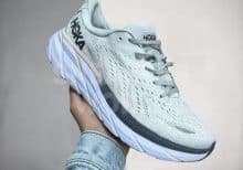 Hoka One One Clifton 8 White Grey