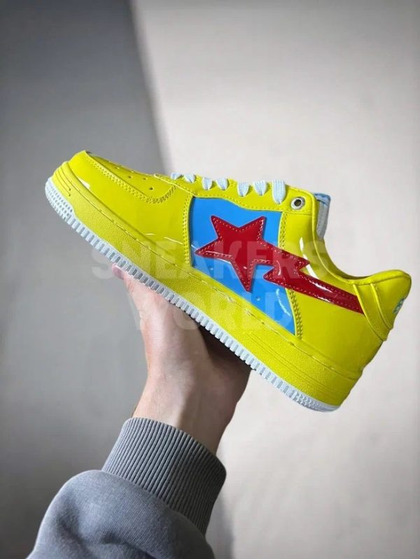 Marvel x A Bathing Ape Bape Sta Force 1 low Yellow Blue Red