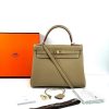 Hermes Kelly Seller 28 бежевый