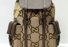 Рюкзак Gucci Jumbo GG бежевый