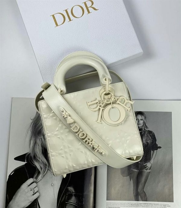 Сумка Lady Dior My ABCDior white