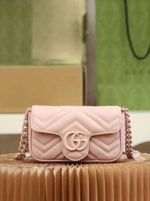 Gucci GG Marmont Belt Bag Light Pink