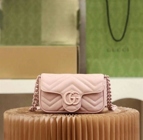 Gucci GG Marmont Belt Bag Light Pink