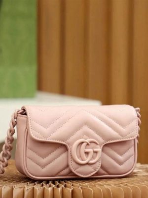 Gucci GG Marmont Belt Bag Light Pink