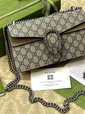 Сумка Gucci GG Supreme Dionysus Super Mini Bag Beige