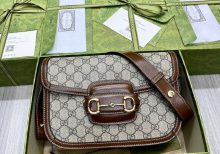 Сумка GUCCI GG Ophidia 1955 Horsebit коричневая