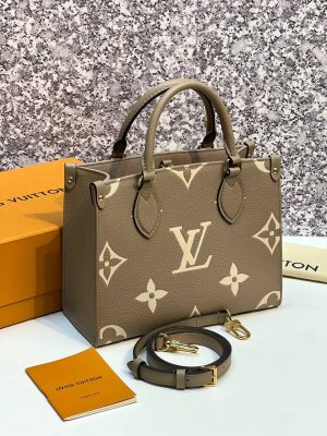 Louis Vuitton LV Onthego PM Tote Monogram Empreinte Tourterelle