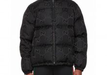 Пуховик Jumbo GG Gucci черный