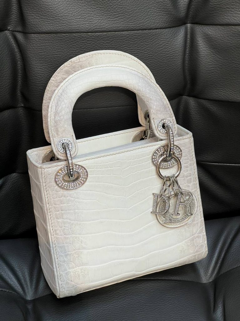 Сумка Lady Dior mini crocodile