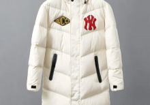 Пуховик Gucci Long мужской белый