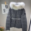 Женский пуховик Moncler Silver