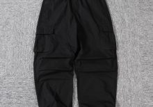 BEAMS штаны широкие черные мужские