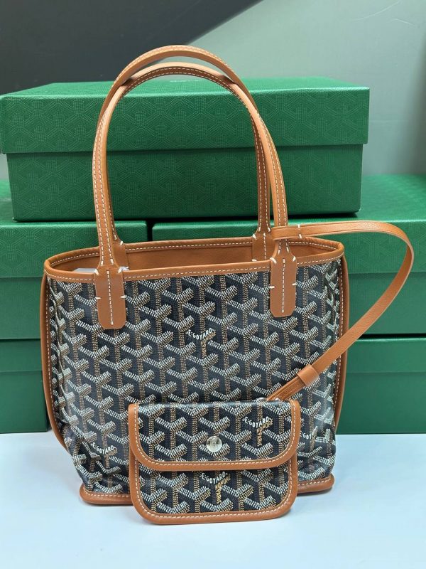 Сумка Goyard Anjou Mini Bag Black & Tan