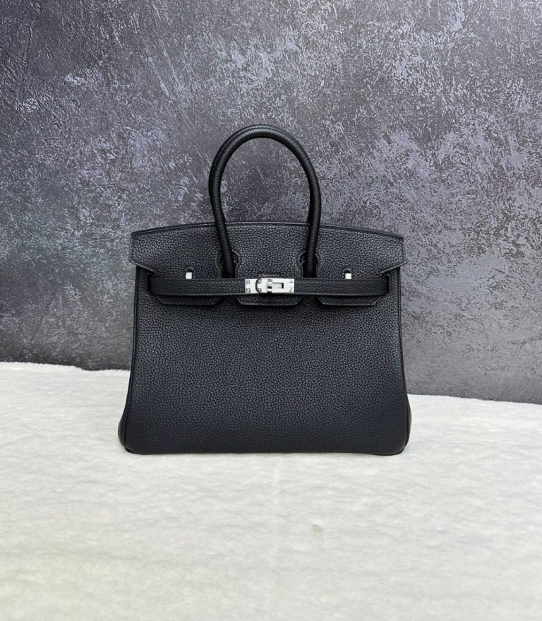 Hermes Сумка Hermès Birkin 25 Black Togo Palladium Hardware