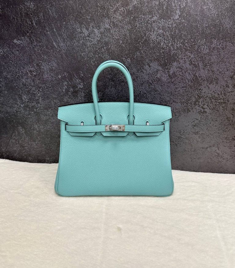Hermes Сумка Hermès Birkin 25 Blue Atoll Togo Palladium Hardware