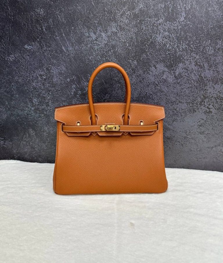 Hermes Сумка Hermès Birkin 25 Orange Togo Gold Hardware