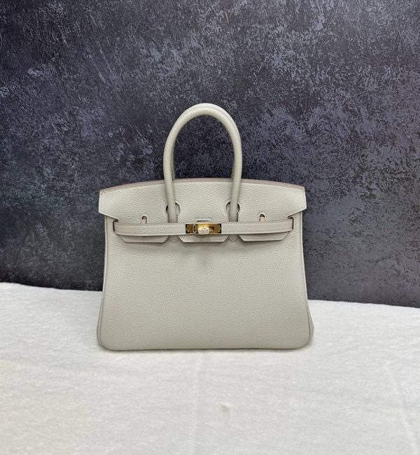 Сумка Hermès Birkin 25 Gris Perle Togo Gold Hardware