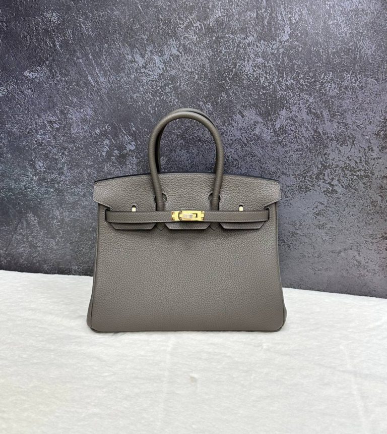 Hermes Сумка Hermès Birkin 25 Gris Meyer Togo Gold Hardware