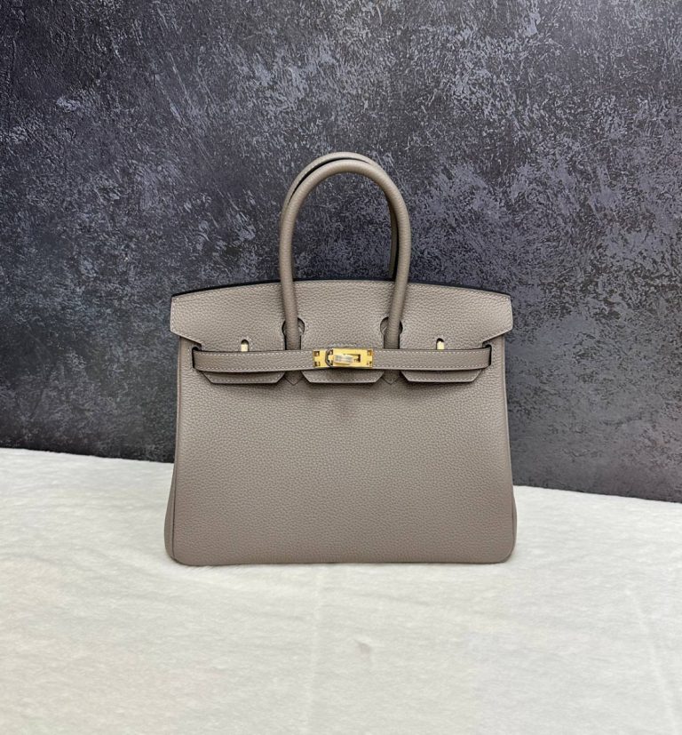 Hermes Сумка Hermès Birkin 25 Gris Tourterelle Togo Gold Hardware