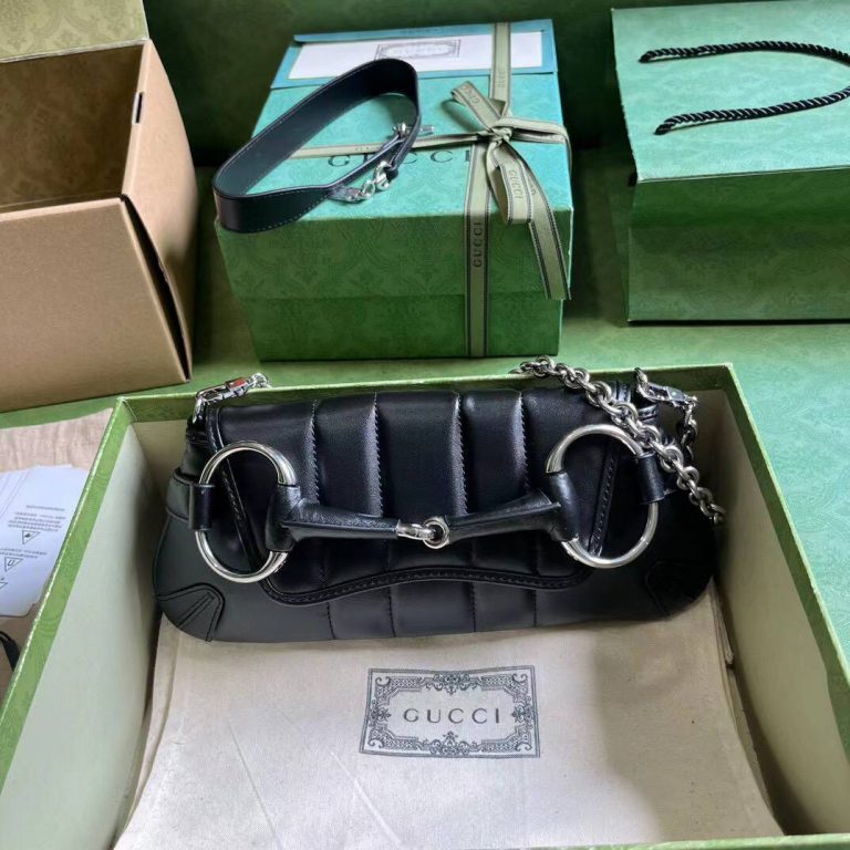Сумка Gucci Horsebit Chain small shoulder bag Black