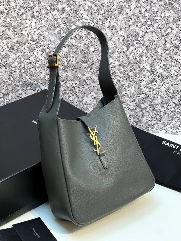 Сумка-Тоут мини Le 5 à 7 от Saint Laurent Grey