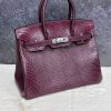 Hermes Birkin 30 Shiny Lizard Bordo