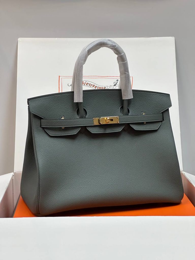 Hermes Сумка Hermès Birkin 35 Vert Amande Togo GHW