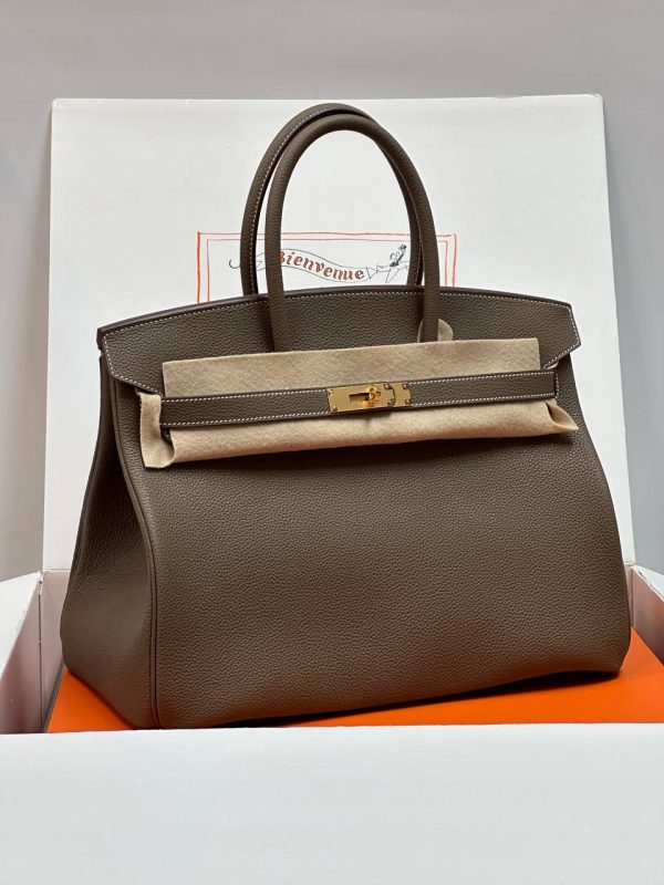 Сумка Hermès Birkin 35 Etoupe Togo GHW