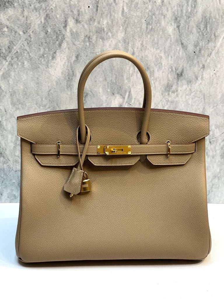 Сумка Hermes Birkin 35 Biscuit Togo GHW