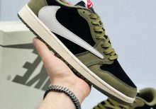 Travis Scott x Air Jordan 1 Low Black Olive