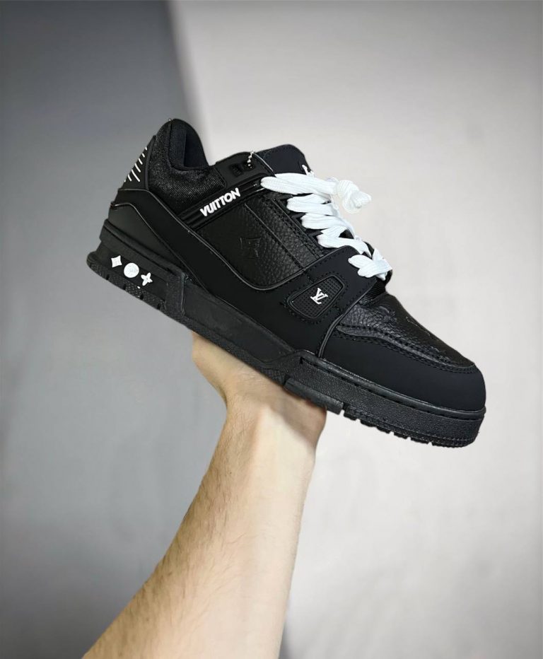 Louis Vuitton Trainer Black Embossed Monogram