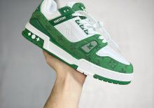 Louis Vuitton Trainer White Green Monogram