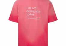 Футболка VETEMENTS Not Doing Shit Today T-Shirt Pink
