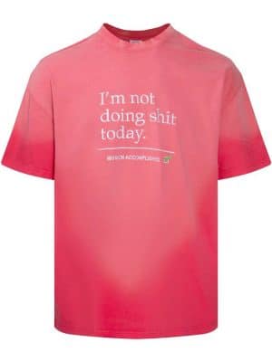 Футболка VETEMENTS Not Doing Shit Today T-Shirt Pink