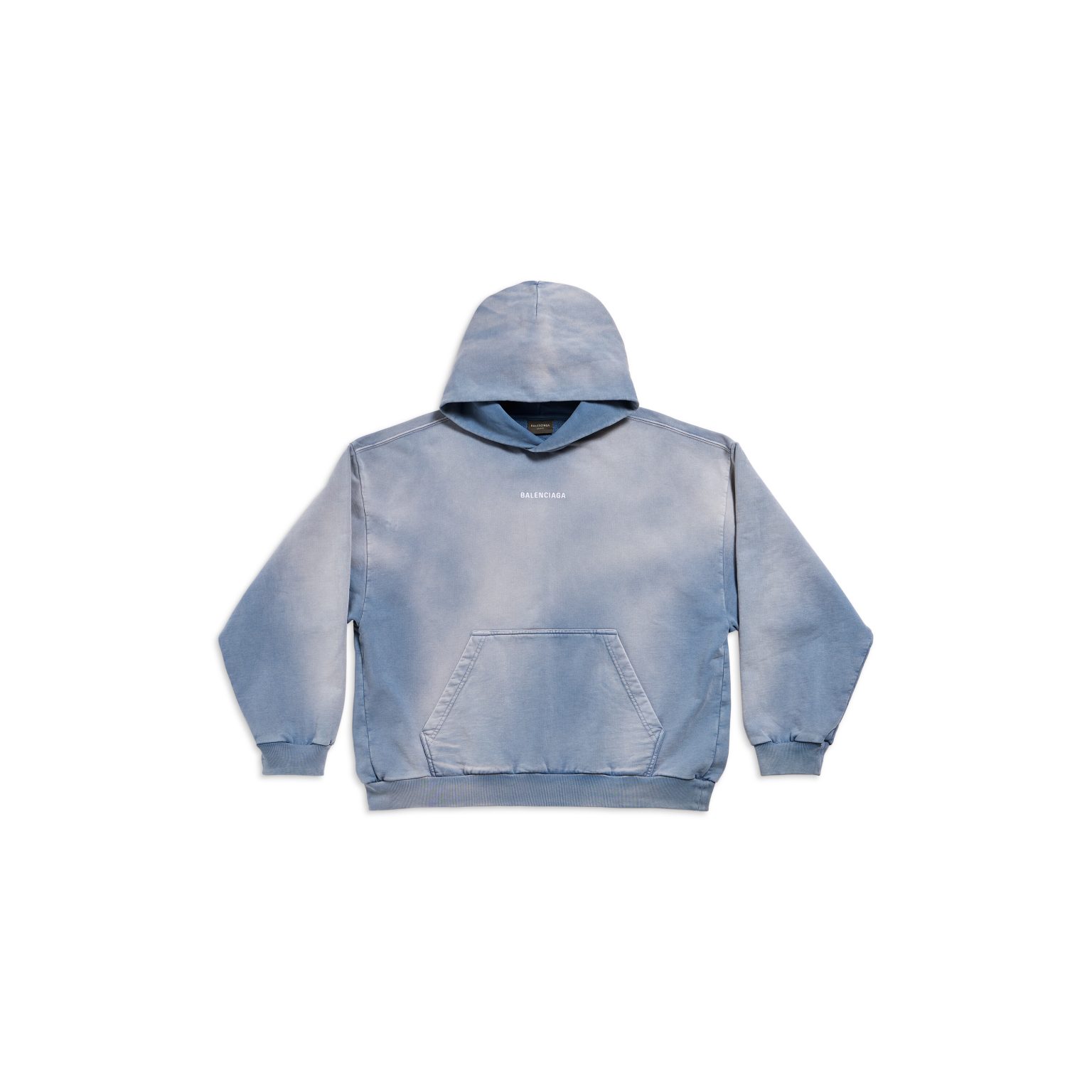 Худи Balenciaga BACK HOODIE MEDIUM FIT IN BLUE