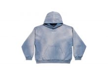 Худи Balenciaga BACK HOODIE MEDIUM FIT IN BLUE