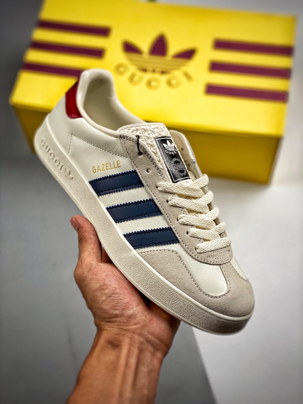 Gucci Adidas Gazelle White